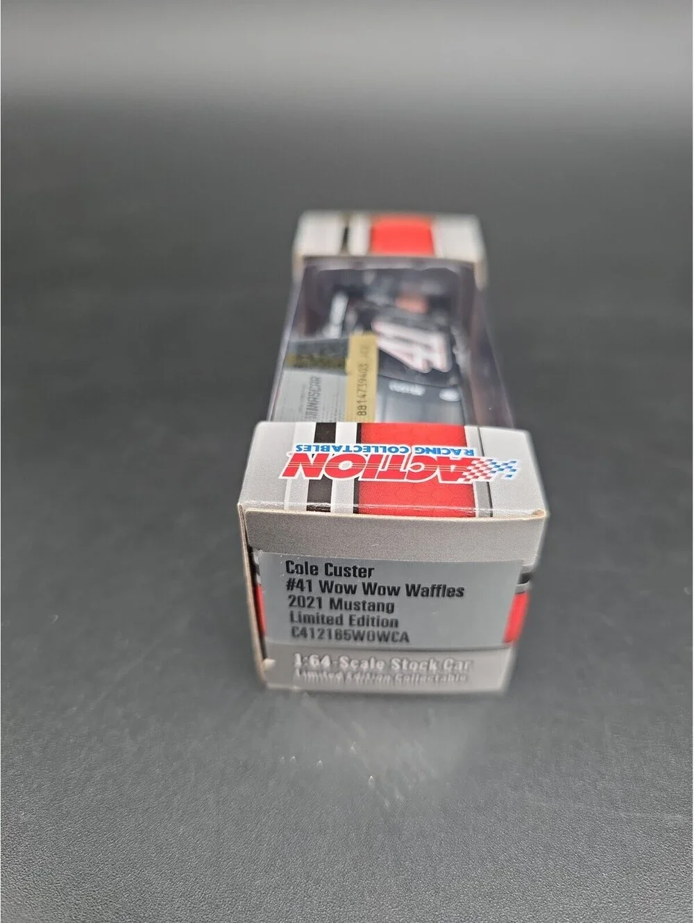 Autographed Lionel Racing Cole Custer #41 Wow Wow Waffles 2021 Mustang 1:64